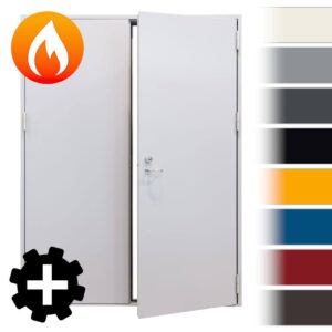 Teräspalo-pariovi EI60 14x23 Oikea