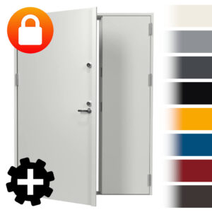 Terästurva-pariovi RC3 14x22 Vasen