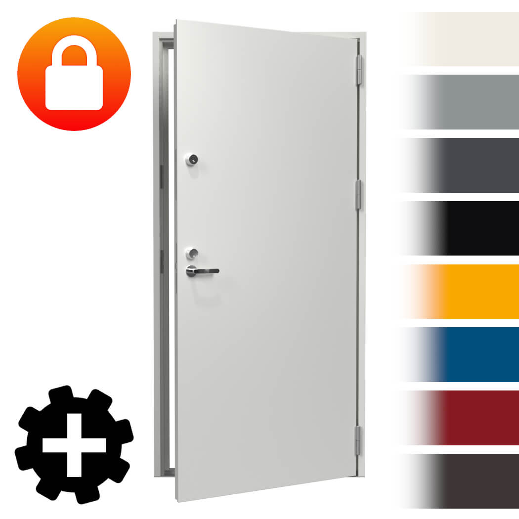 Terästurvaovi RC3 12x23 Oikea