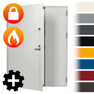 Terästurvapalo-pariovi RC3 EI60 17x22 Vasen